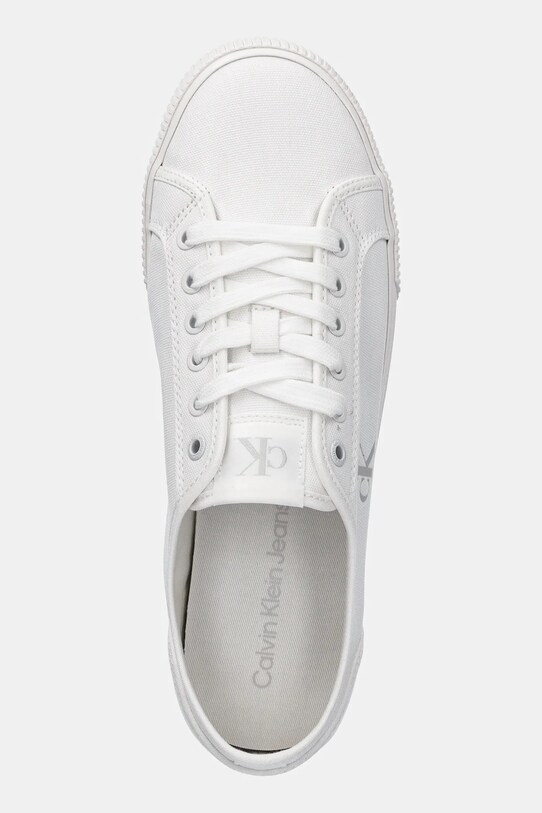 Tenisky Calvin Klein Jeans ESS VULC LOW MG CANVAS bílá YM0YM01209