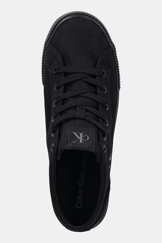 Superge Calvin Klein Jeans ESS VULC MID MG CANVAS črna YM0YM01210