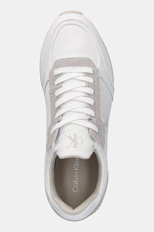 Calvin Klein Jeans sneakers RUNNER SOCK LACEUP MG CANVAS bianco YM0YM01217