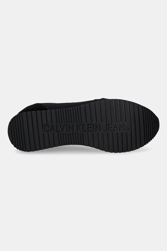 Tenisky Calvin Klein Jeans RUNNER SOCK LACEUP MG CANVAS YM0YM01217 čierna
