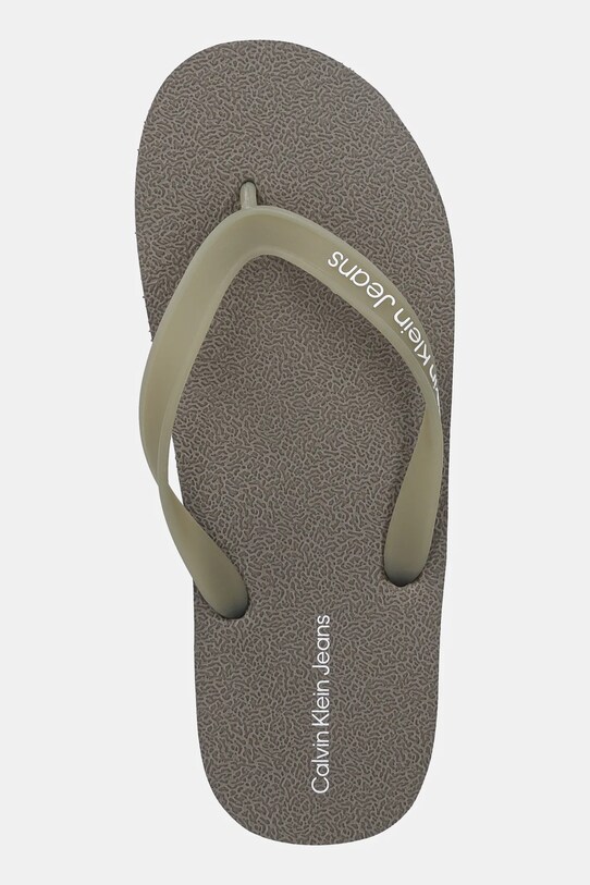 Calvin Klein Jeans flip-flop THONG+ TPU zöld YM0YM01265
