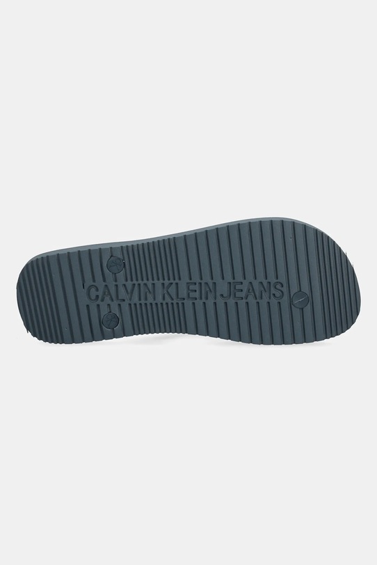 Calvin Klein Jeans șlapi BEACH SANDAL TRANSPARENT TPU YM0YM01267 turcoaz