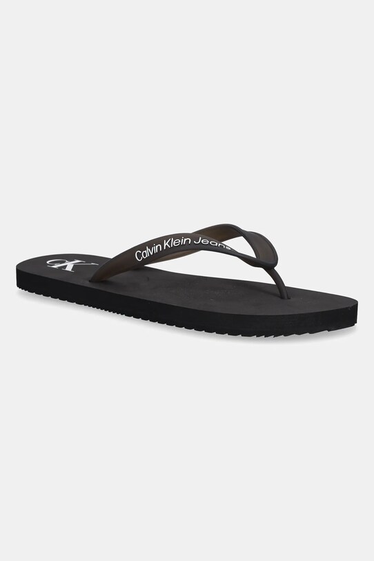 Джапанки Calvin Klein Jeans BEACH SANDAL TRANSPARENT TPU черен YM0YM01267