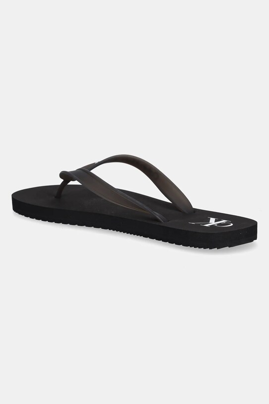 Обувки Джапанки Calvin Klein Jeans BEACH SANDAL TRANSPARENT TPU YM0YM01267 черен