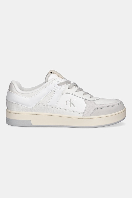 Topánky Calvin Klein Jeans BASKET CUP LOW LACEUP LTH MIX YM0YM01308 biela SS25