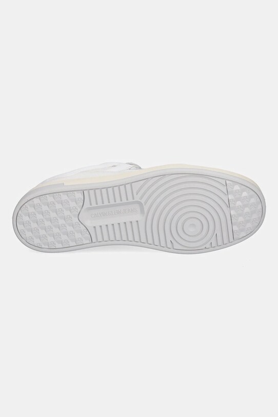 Παπούτσια Calvin Klein Jeans BASKET CUP LOW LACEUP LTH MIX YM0YM01308 λευκό