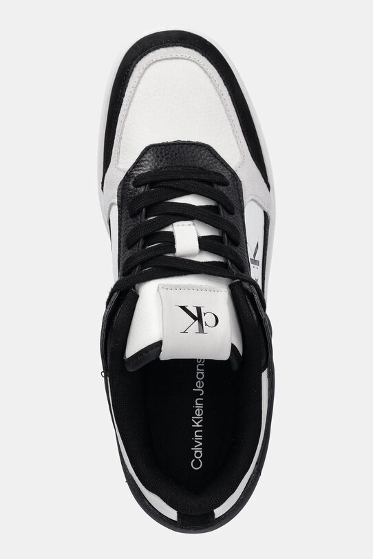 Обувки Calvin Klein Jeans BASKET CUP LOW LACEUP LTH MIX черен YM0YM01308