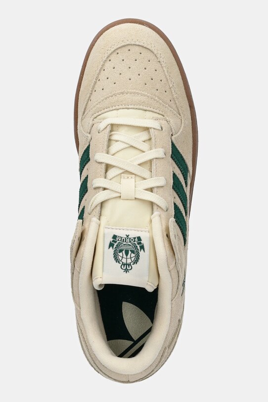 Замшеві кросівки adidas Originals Forum Low CL бежевий JR3173
