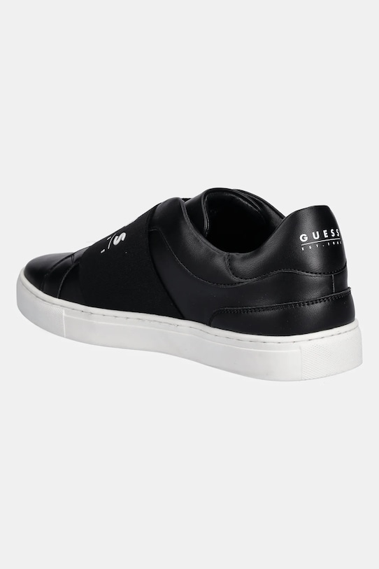 Boty Kožené tenisky Guess TOSLI FMJTOS.ELE12.BLAWH černá