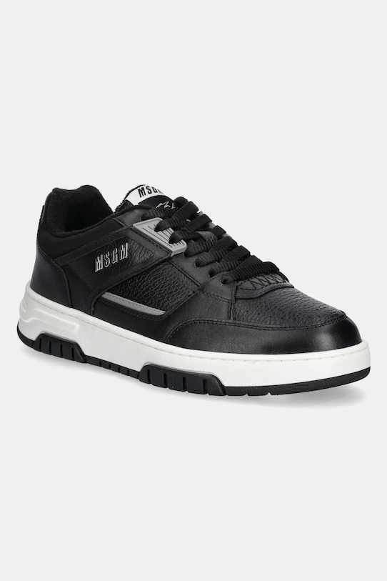 Kožené tenisky MSGM nízky čierna 3840MS604.886.99