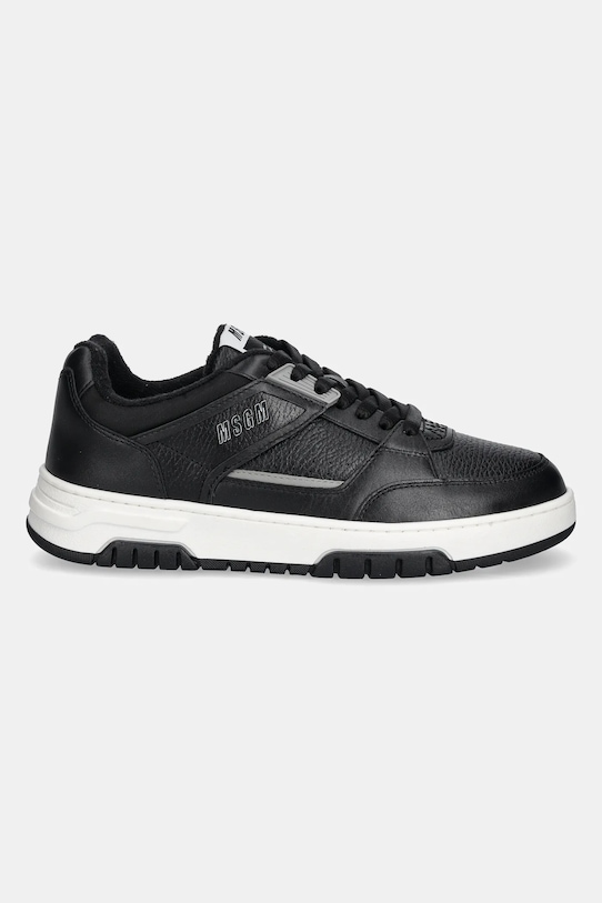 Kožené tenisky MSGM 3840MS604.886.99 čierna SS25