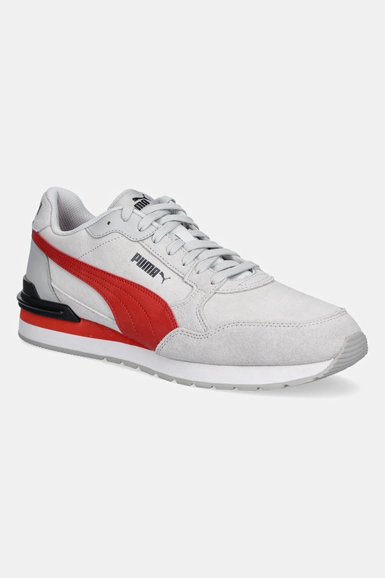 Шкіряні кросівки Puma ST Runner v4 SD лицьова шкіра сірий 399665