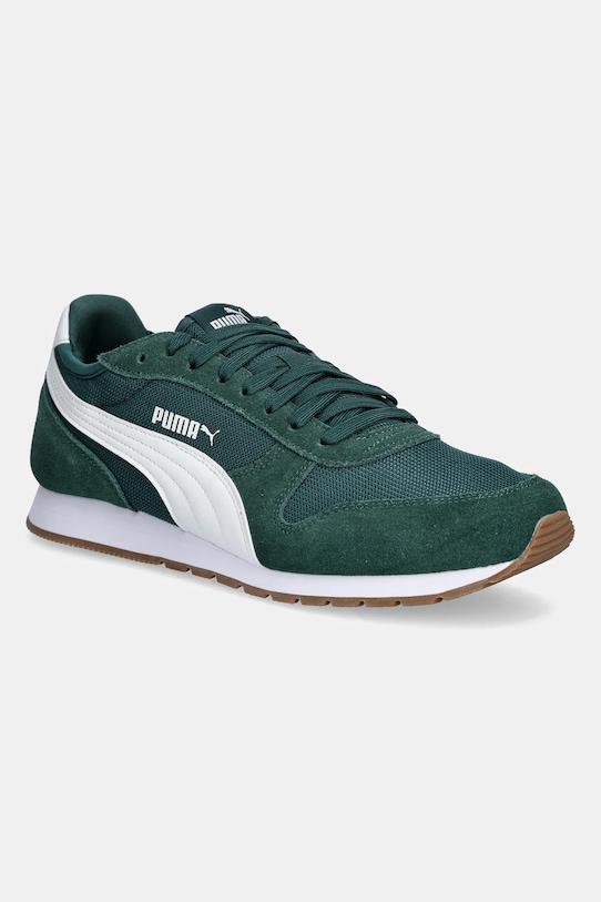 Puma sneakers ST MILER piele întoarsă verde 401622