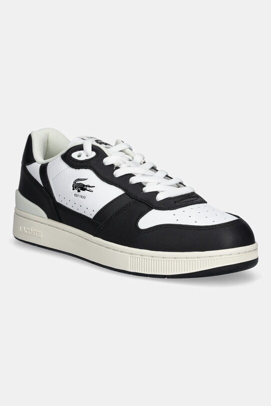 Sneakers boty Lacoste T-CLIP imitace kůže černá 48SMA0042