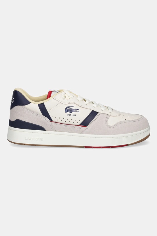 Lacoste sneakers din piele T-CLIP 48SMA0103 bej SS25