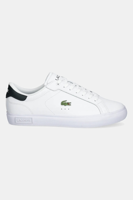 Lacoste sandale de piele POWERCOURT 49SMA0081 alb SS25