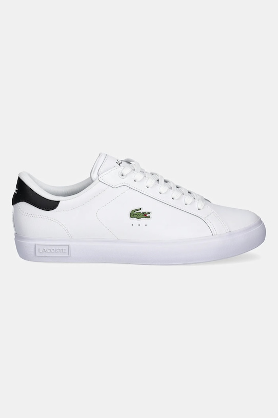Lacoste sandały skórzane POWERCOURT 49SMA0081 biały SS25