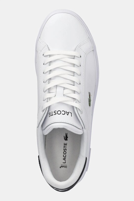 Lacoste sandale de piele POWERCOURT alb 49SMA0081