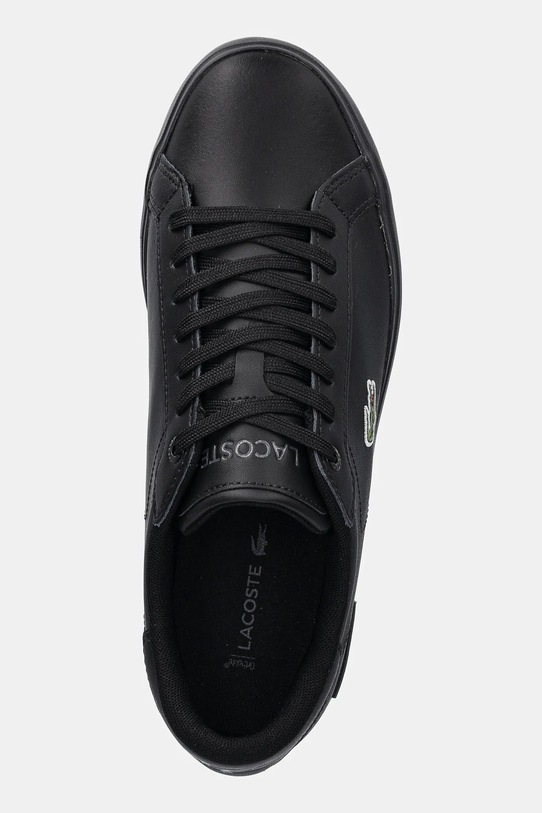 Kožne sandale Lacoste POWERCOURT crna 49SMA0081