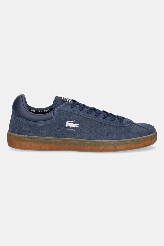 Lacoste sneakersy zamszowe BASESHOT 49SMA0133 granatowy SS25
