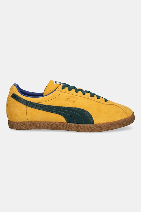 Замшеві кросівки Puma Brasil 401048 жовтий AW25