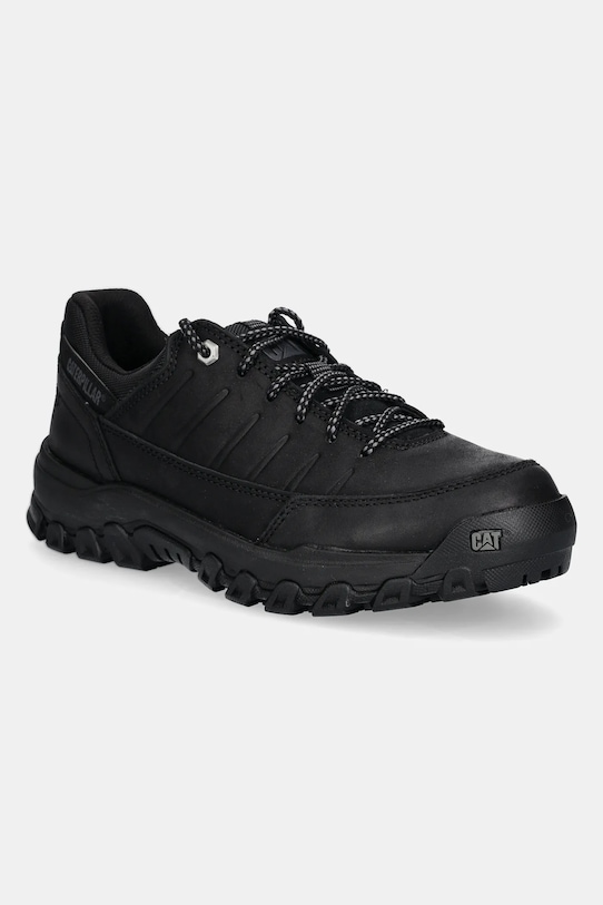 CAT Footwear adidași din nubuc THRESHOLD REBOUND LOW năbuc negru P726207