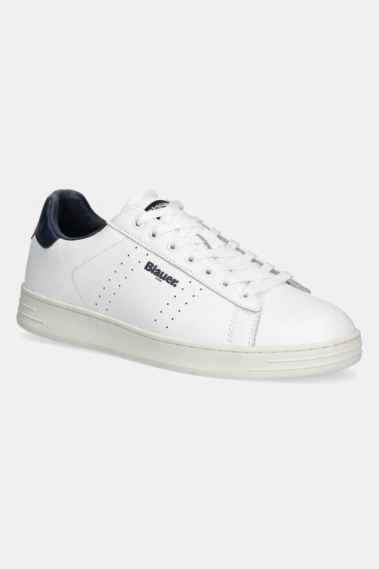 Blauer sneakersy skórzane GRANT imitacja skóry licowej biały S5GRANT01.LEA.WHI