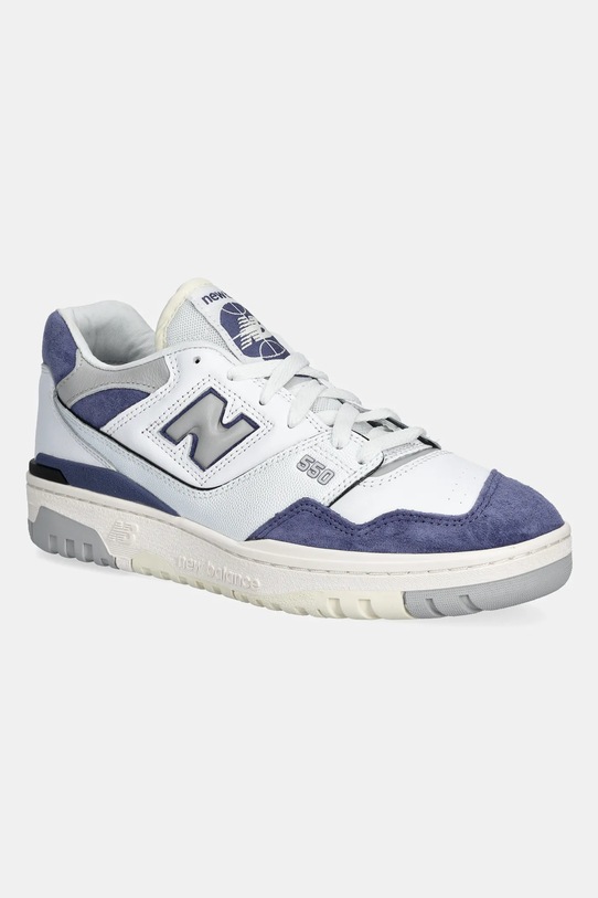 New Balance sportcipő BB550BWG velúr bőr fehér BB550BWG