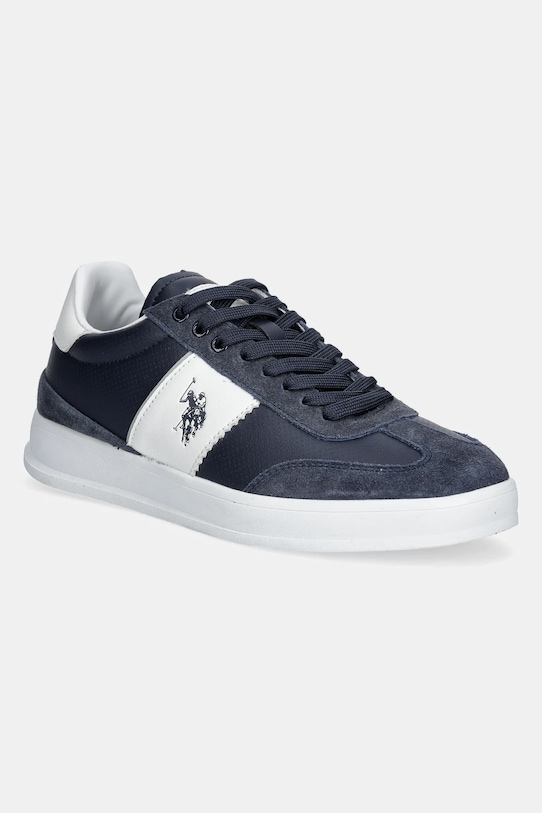 Tenisice U.S. Polo Assn. CAMPY imitacija zrnate kože crna CAMPY001M.5YS3