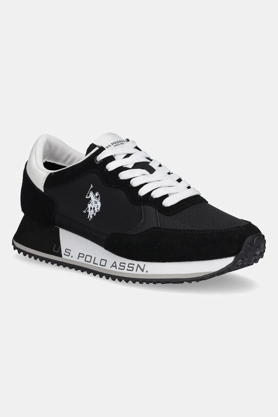 Маратонки U.S. Polo Assn. CLEEF006M/5NS1 CLEEF велур черен CLEEF006M.5NS1