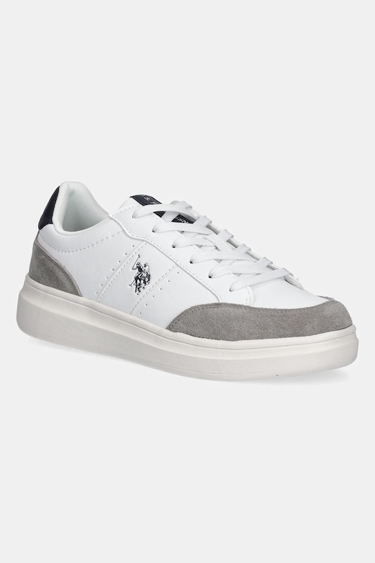 Sneakers boty U.S. Polo Assn. CODY přírodní kůže bílá CODY003M.5YS3