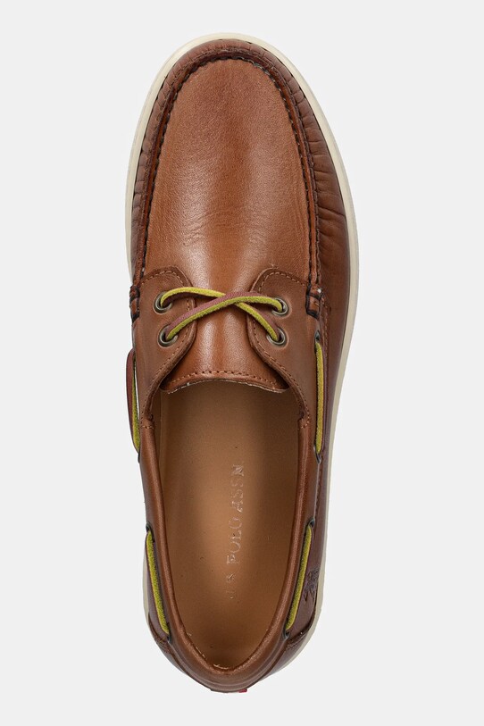 Шкіряні мокасини U.S. Polo Assn. MIGUEL001M/5L1 коричневий MIGUEL001M.5L1