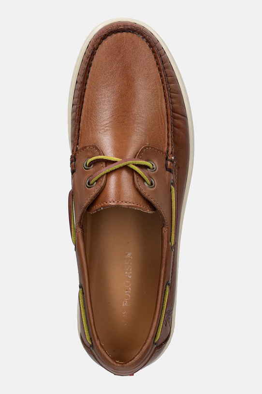 Кожаные мокасины U.S. Polo Assn. MIGUEL001M/5L1 MIGUEL коричневый MIGUEL001M.5L1