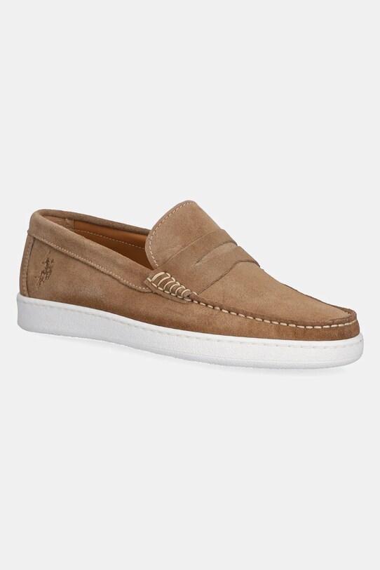 U.S. Polo Assn. mocasini din piele întoarsă MIGUEL piele întoarsă maro MIGUEL002M.5S1