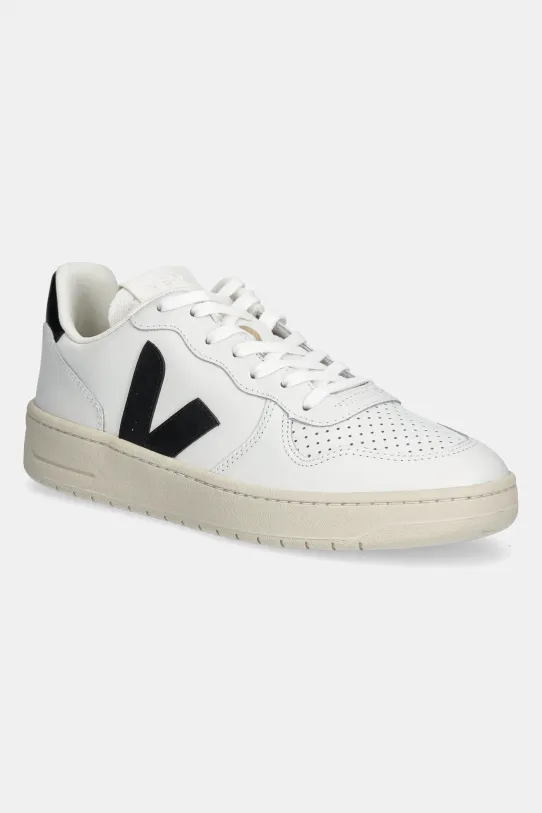 Veja sneakersy skórzane VI0220738B V-10 LEATHER Planet friendly biały VI0220738B