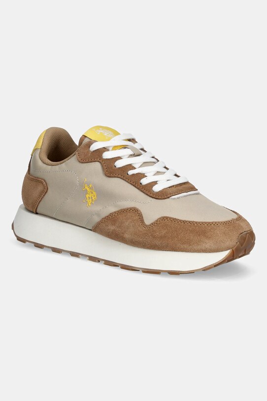 U.S. Polo Assn. Sneakersy ALEXIS tekstylny beżowy ALEXIS004M.5NS1