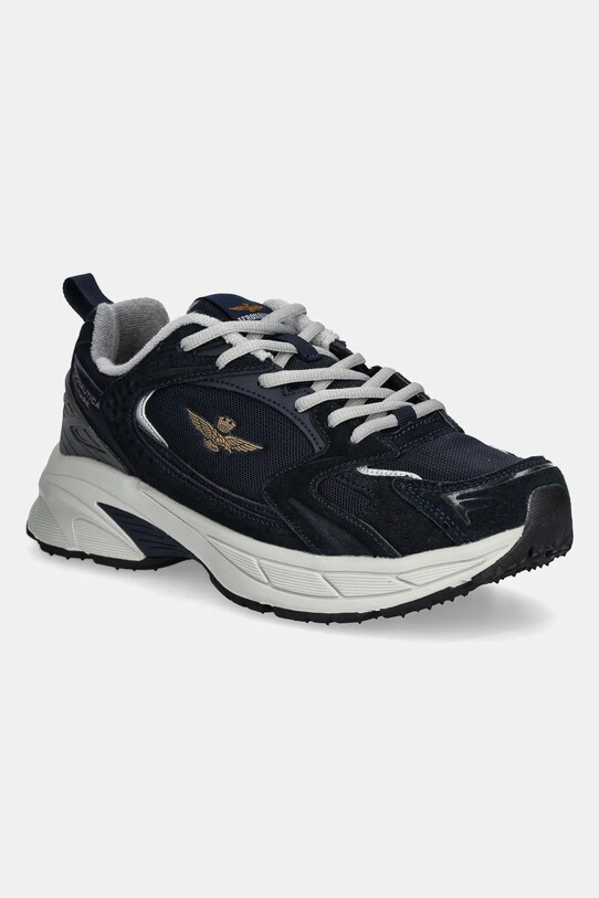 Tenisky Aeronautica Militare SC301CT3500 semišová koža tmavomodrá SC301CT3500.08184
