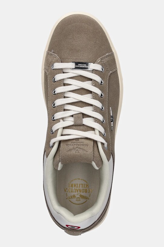 Kožené sneakers boty Aeronautica Militare SC307PL278 béžová SC307PL278.00004