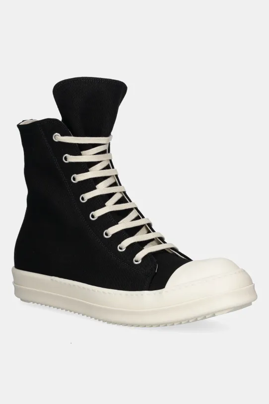 Rick Owens trampki Sneaks tekstylny czarny DU01E3800.DOES1