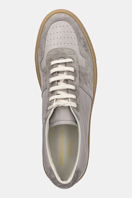 Δερμάτινα αθλητικά παπούτσια Common Projects Bball Duo Slim γκρί 2484.7543