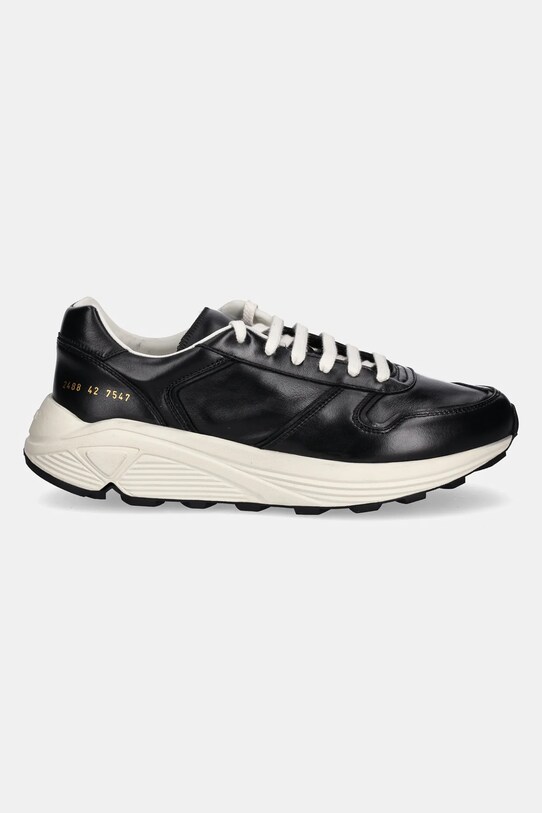 Δερμάτινα αθλητικά παπούτσια Common Projects Premium Runner 2488.7547 μαύρο SS25