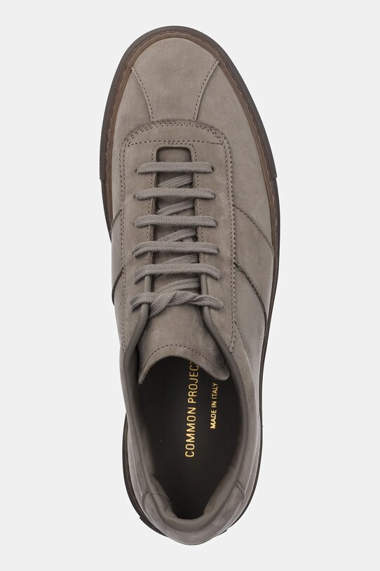 Common Projects adidași din nubuc Tennis Trainer maro 2485.3810