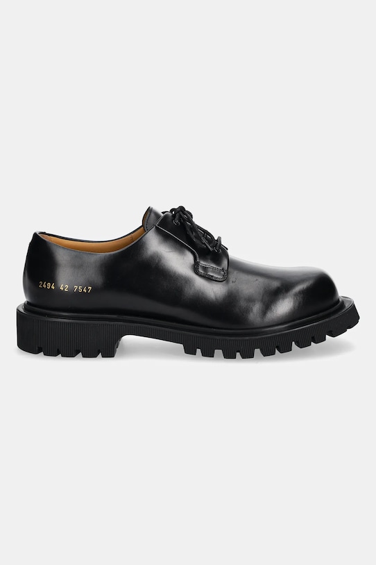 Common Projects półbuty skórzane Chunky Derby 2494.7547 czarny SS25