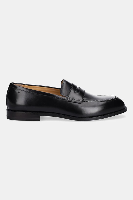 Bally mocasini de piele MSF0GW.VT049.U901 negru SS25
