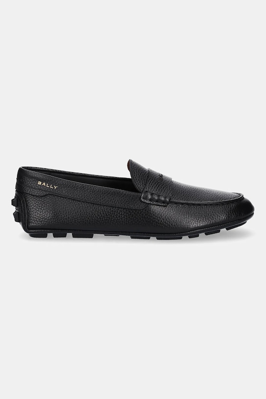 Bally mocasini de piele MSD02M.VT361.U901 negru SS25