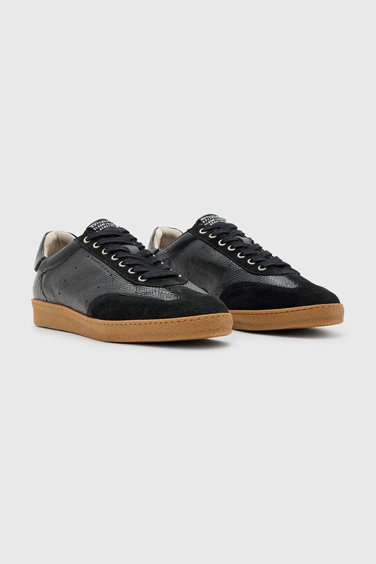AllSaints sneakers din piele Leo Low Top M008FC.BLK negru SS25