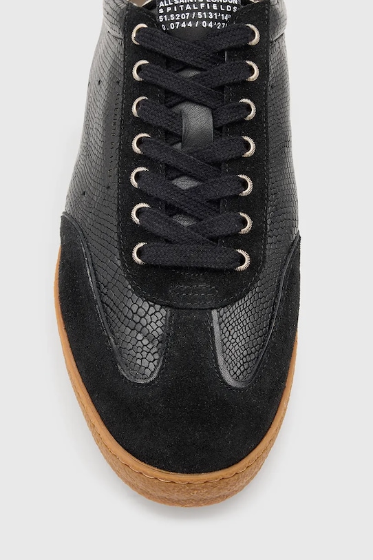 AllSaints sneakersy skórzane Leo Low Top M008FC.BLK czarny