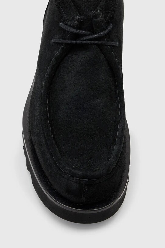 Замшеві кросівки AllSaints Skiff Suede Boot чорний M015FC.BLK