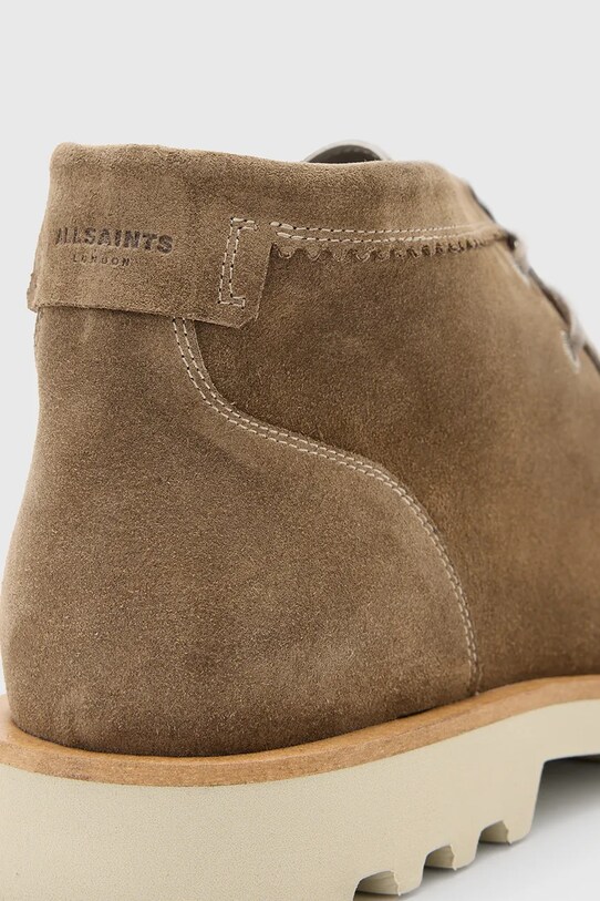 Σουέτ παπούτσια AllSaints Skiff Suede Boot μπεζ M015FC