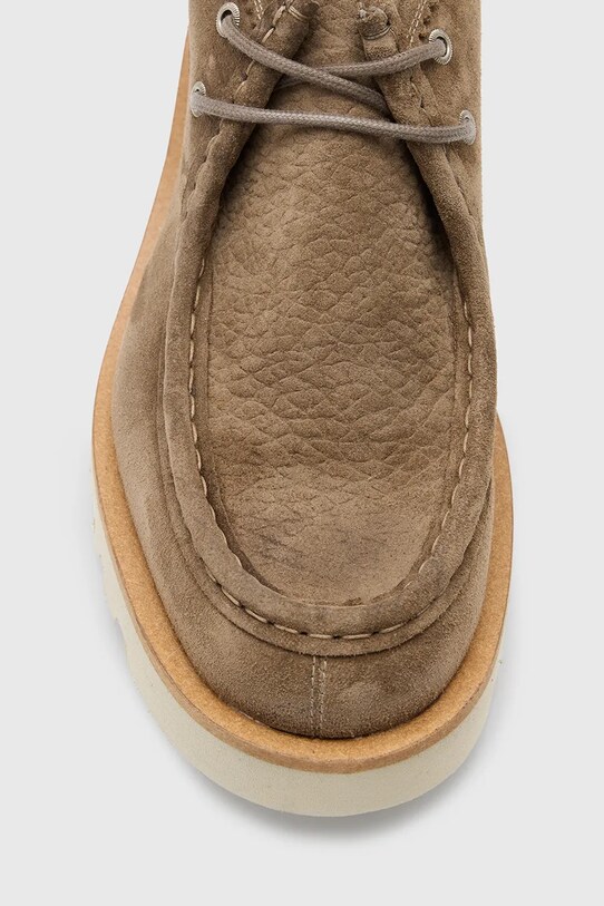 Σουέτ παπούτσια AllSaints Skiff Suede Boot M015FC μπεζ